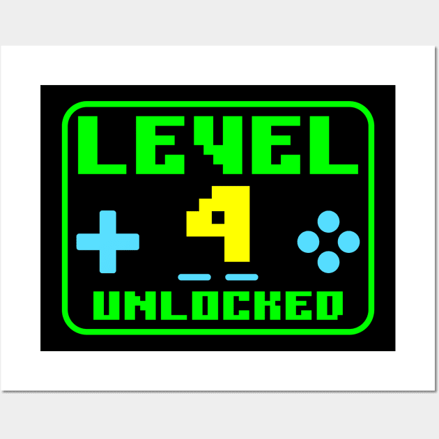 Level 4 Unlocked Wall Art by colorsplash